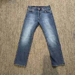 Levis 501 Jeans Mens 30x28 Blue Straight Leg Button Fly